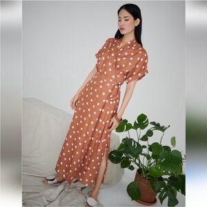 Whit polka dot sink dress